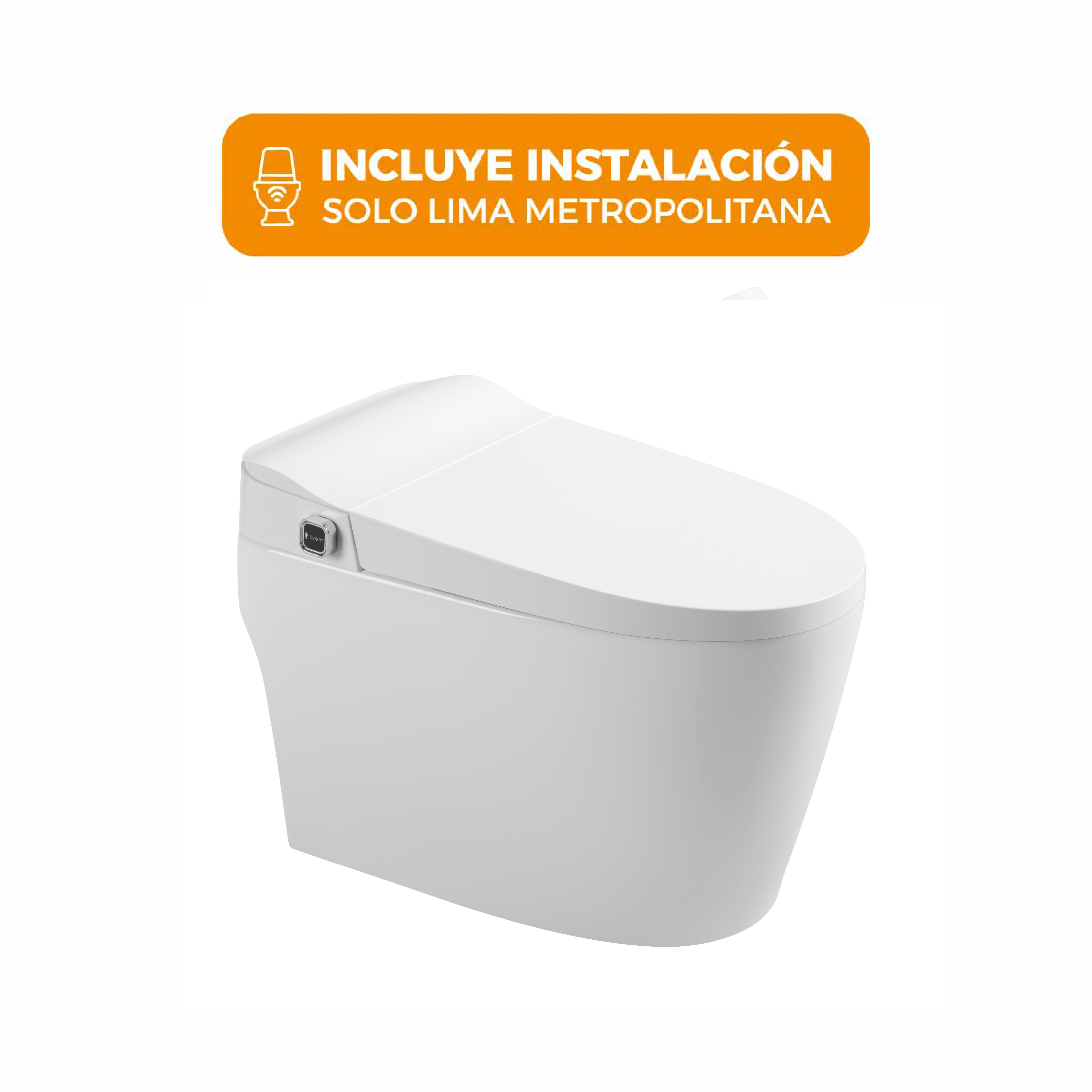 Inodoro inteligente pro Atlas Blanco + Tapa Asiento y Accs 680X400X450 (INCLUYE INSTALACION -LIMA METROPOLITANA) - Fratelli Premium N.